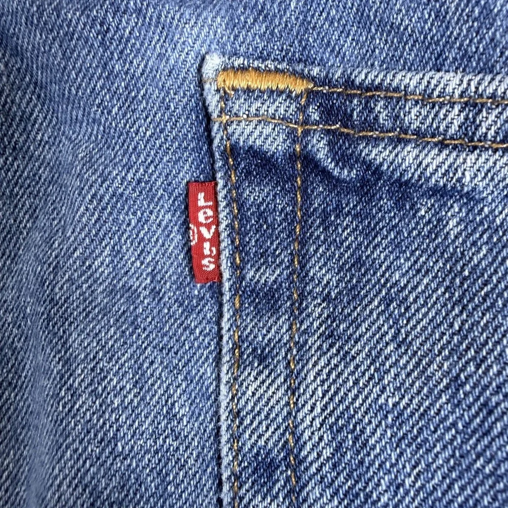 Levi's 550 Jeans Men's 44x32 Blue Denim Low Waist Boho Streetwear Straight Leg